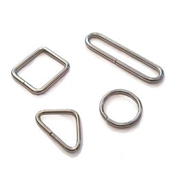 Buttons and buckles Wire rounds (nickeled)